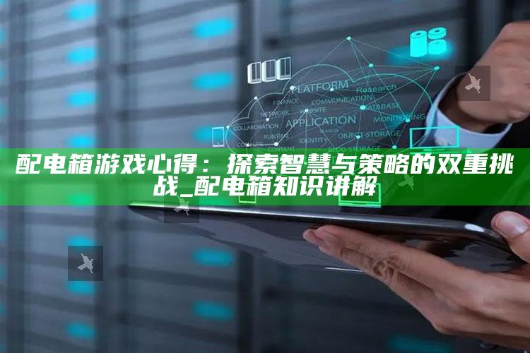 配电箱游戏心得：探索智慧与策略的双重障碍_配电箱知识讲解
